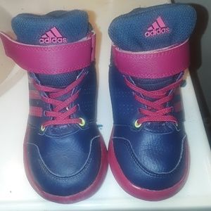 Little girl Adidas shoes